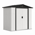 Outdoor Metal Storage Shed Galvanized Steel 240x160x180 cm