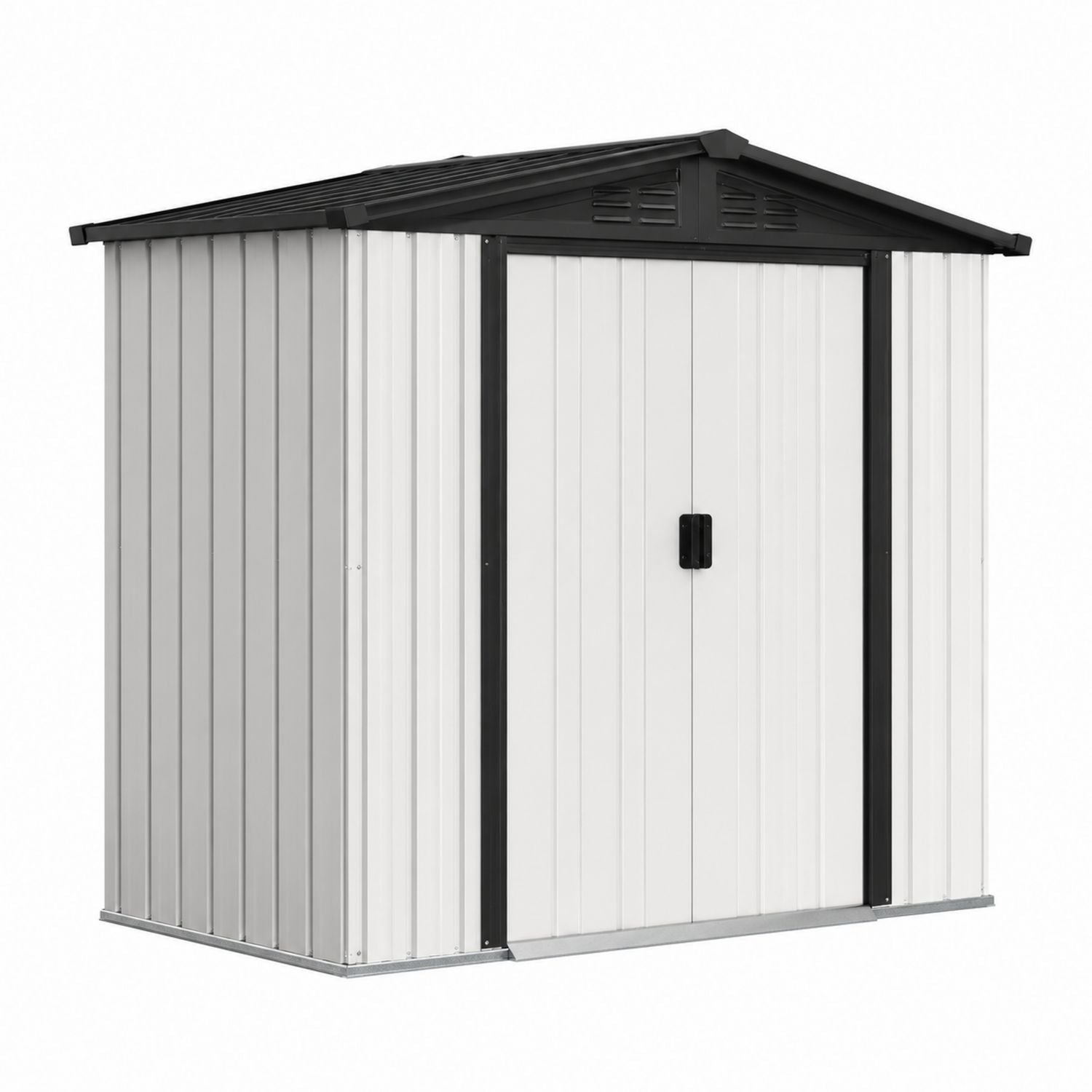 Outdoor Metal Storage Shed Galvanized Steel 240x160x180 cm