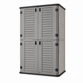 Polypropylene Outdoor Storage Cabinet with Double Doors 180cm x 90cm x 50cm