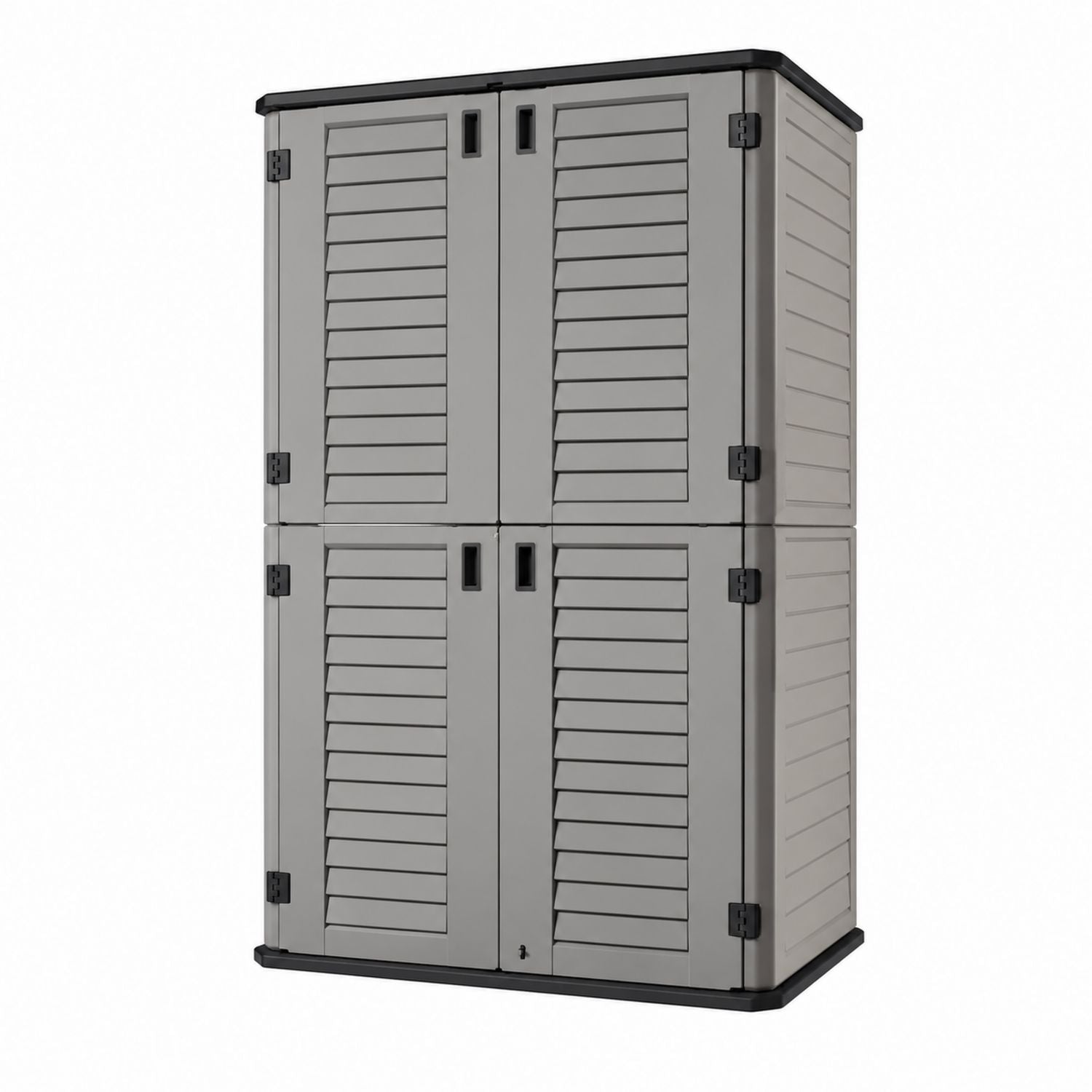 Polypropylene Outdoor Storage Cabinet with Double Doors 180cm x 90cm x 50cm