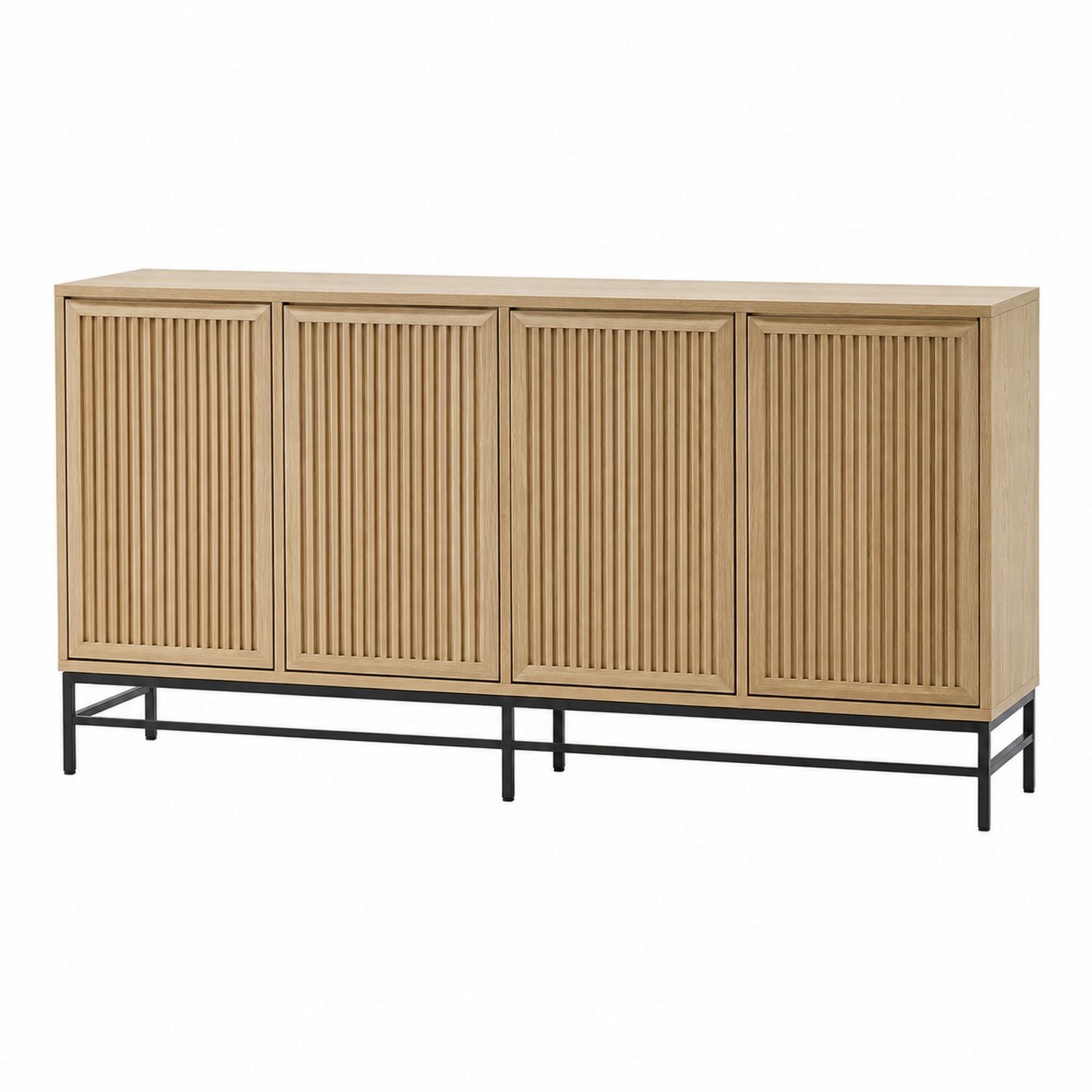 Oak Sideboard with Metal Legs 160cm